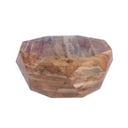 Table basse ronde en bois d'acacia, 84 cm, marron naturel