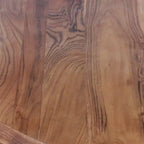 Table basse ronde en bois d'acacia, 84 cm, marron naturel