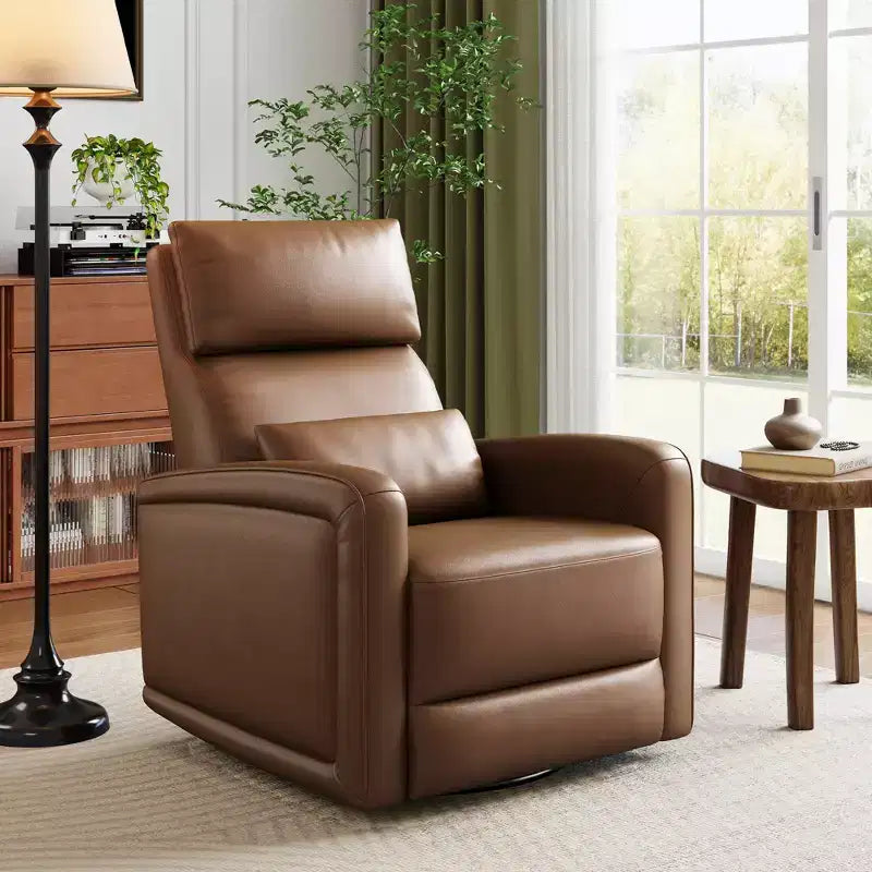Fauteuil inclinable pivotant avec dossier réglable et oreilles rembourrées