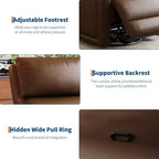 Fauteuil inclinable pivotant avec dossier réglable et oreilles rembourrées