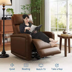Fauteuil inclinable pivotant avec dossier réglable et oreilles rembourrées