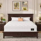 Matelas en mousse à mémoire de forme et ressorts ensachés de 12/14 pouces, fermeté moyenne, sans fibre de verre