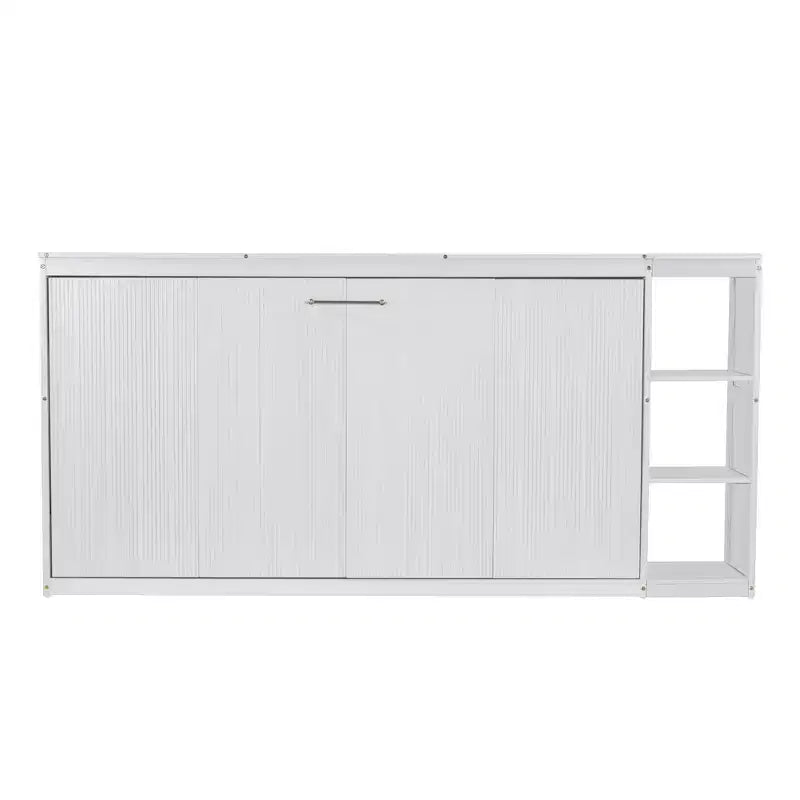 Lit escamotable avec étagère et rangement – Taille simple et double, design pliable peu encombrant