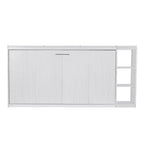 Lit escamotable avec étagère et rangement – Taille simple et double, design pliable peu encombrant