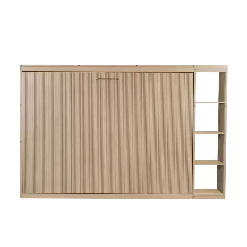 Lit escamotable avec étagère et rangement – Taille simple et double, design pliable peu encombrant