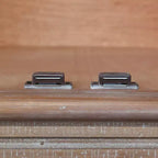 Bahut de rangement rustique en sapin de 69,9 cm avec 2 portes et 1 tiroir