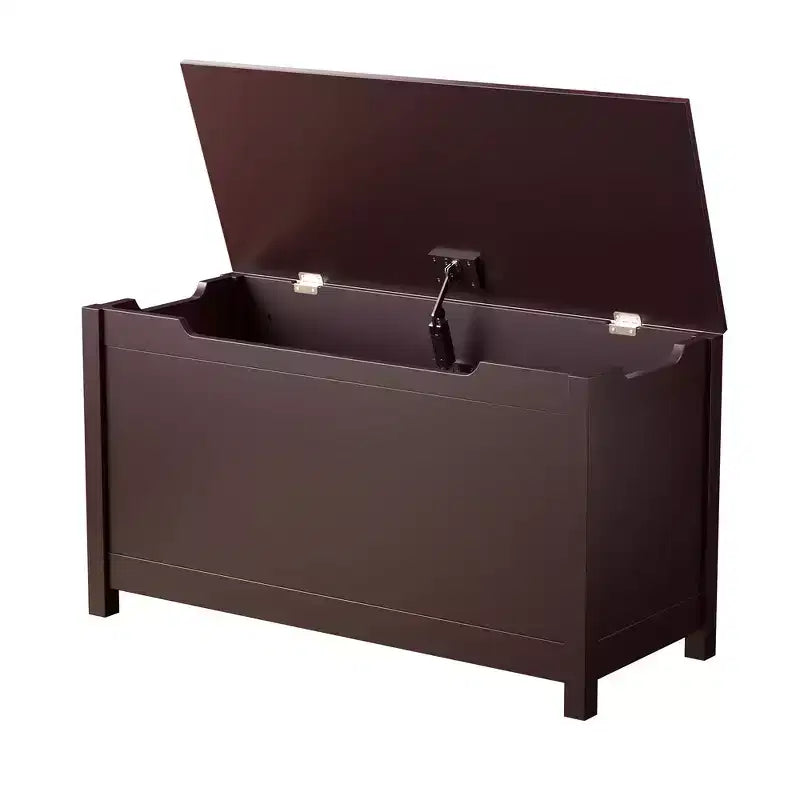 Boîte de rangement pour jouets d'enfants avec couvercle à charnière sécurisée, assemblage rapide