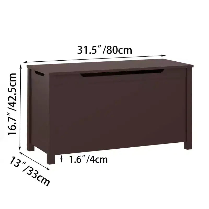 Boîte de rangement pour jouets d'enfants avec couvercle à charnière sécurisée, assemblage rapide