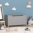 Boîte de rangement pour jouets d'enfants avec couvercle à charnière sécurisée, assemblage rapide
