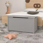 Boîte de rangement pour jouets d'enfants avec couvercle à charnière sécurisée, assemblage rapide