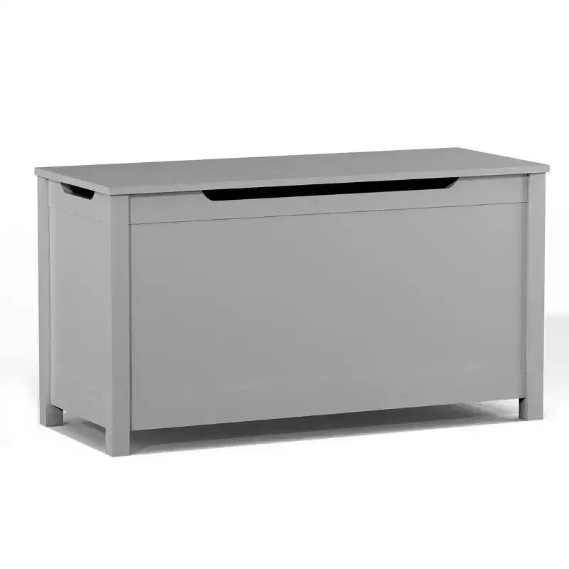 Boîte de rangement pour jouets d'enfants avec couvercle à charnière sécurisée, assemblage rapide