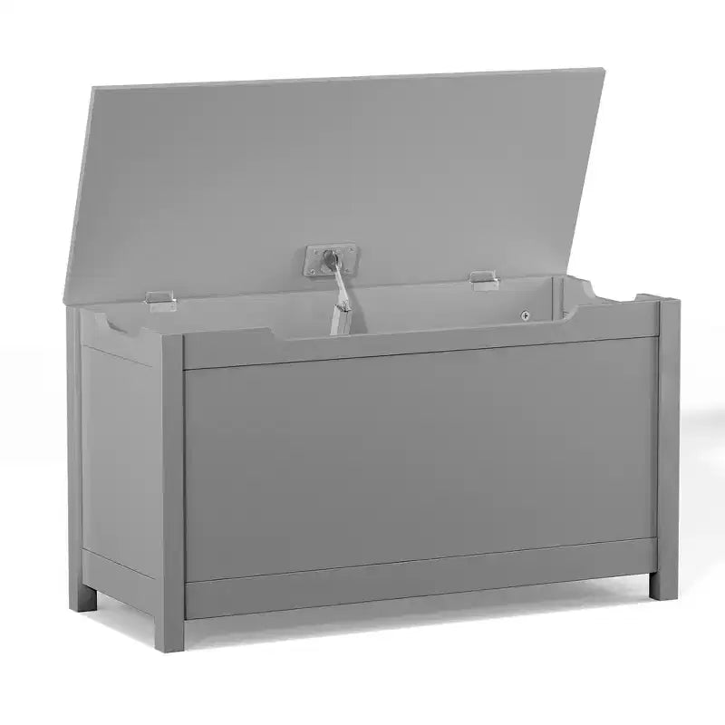 Boîte de rangement pour jouets d'enfants avec couvercle à charnière sécurisée, assemblage rapide