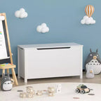 Boîte de rangement pour jouets d'enfants avec couvercle à charnière sécurisée, assemblage rapide