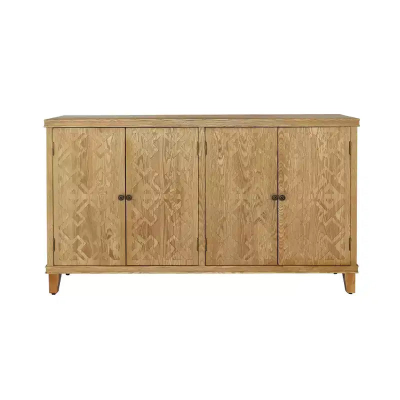 Meuble console de rangement 59 po avec 4 portes