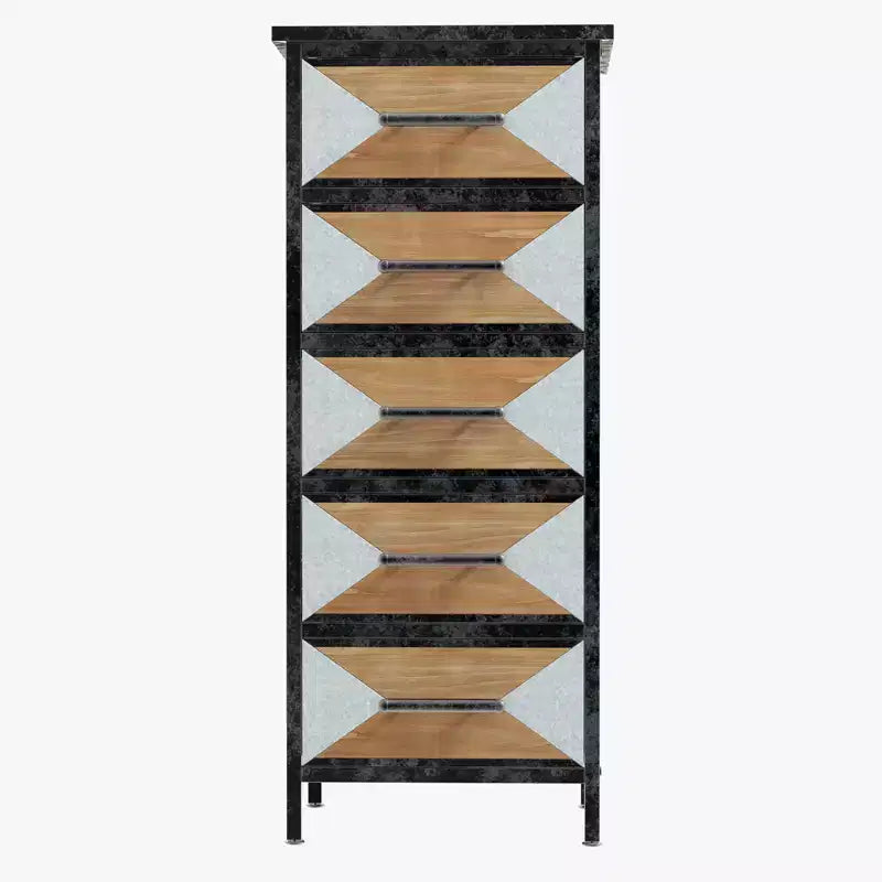 Crafted 5-Drawer Chest  Exquisite Detailing for Home Organization