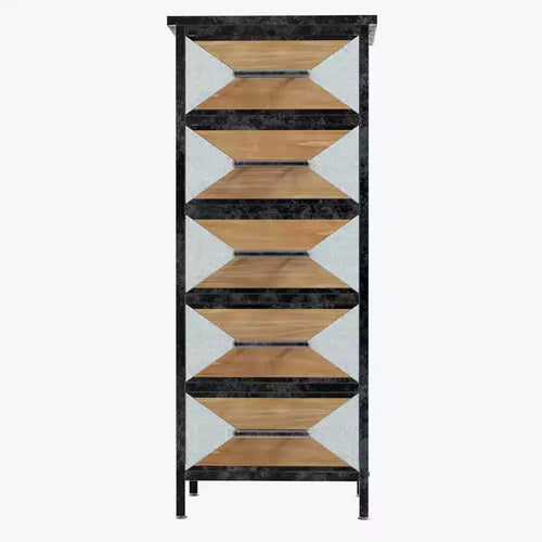 Crafted 5-Drawer Chest  Exquisite Detailing for Home Organization