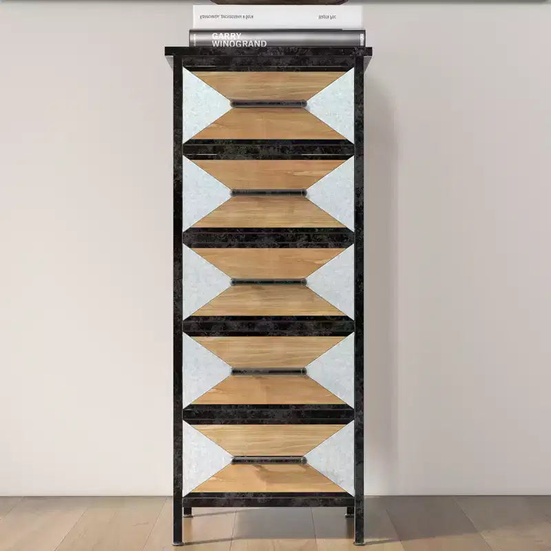 Meuble de rangement en bois à 5 tiroirs