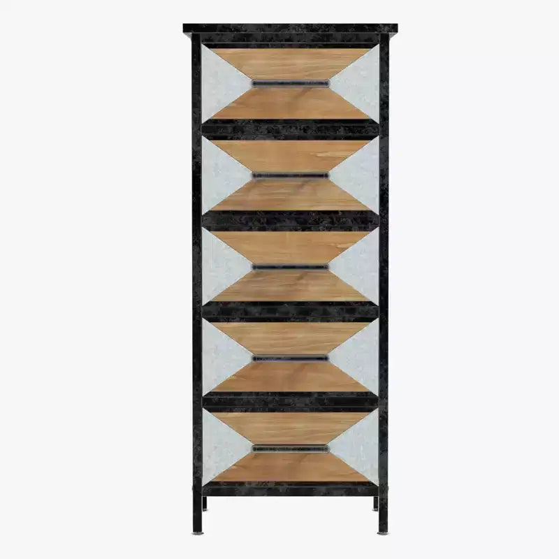 Meuble de rangement en bois à 5 tiroirs