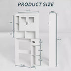 Meuble de rangement de ferme au-dessus des toilettes avec portes de grange et porte-rouleau de papier toilette