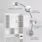 Meuble de rangement de ferme au-dessus des toilettes avec portes de grange et porte-rouleau de papier toilette