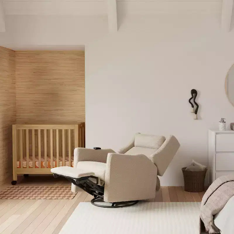 Fauteuil inclinable électrique et planeur pivotant avec fonctions chauffante et massante