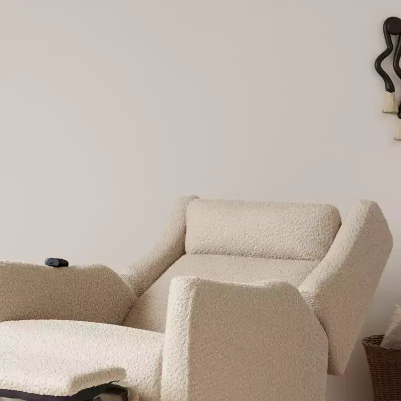 Fauteuil inclinable électrique et planeur pivotant avec fonctions chauffante et massante