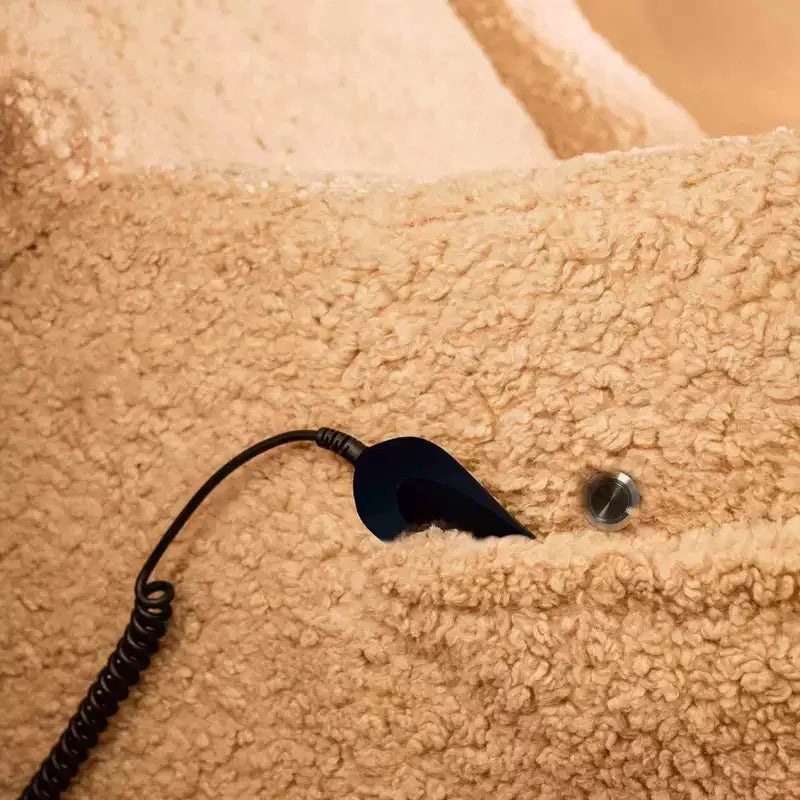 Fauteuil inclinable électrique et planeur pivotant avec fonctions chauffante et massante