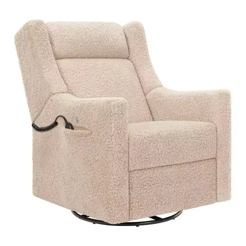 Fauteuil inclinable électrique et planeur pivotant avec fonctions chauffante et massante