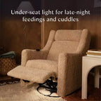 Fauteuil inclinable électrique et planeur pivotant avec fonctions chauffante et massante