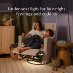 Fauteuil inclinable électrique et planeur pivotant avec fonctions chauffante et massante