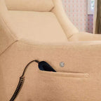 Fauteuil inclinable électrique et planeur pivotant avec fonctions chauffante et massante