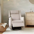 Fauteuil inclinable électrique et planeur pivotant avec fonctions chauffante et massante