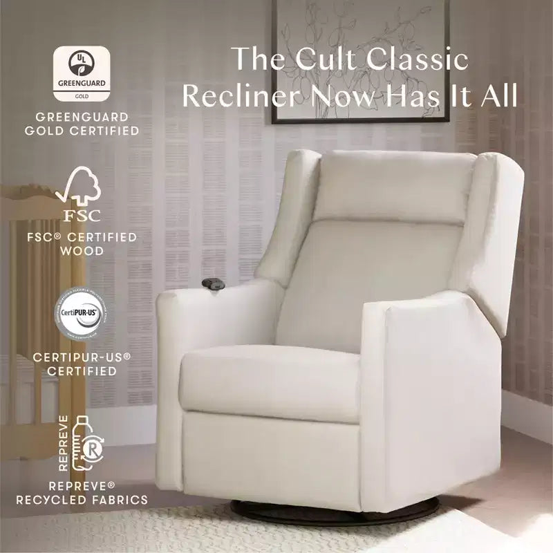 Fauteuil inclinable électrique et planeur pivotant avec fonctions chauffante et massante