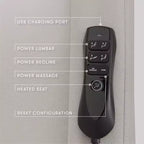 Fauteuil inclinable électrique et planeur pivotant avec fonctions chauffante et massante
