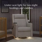 Fauteuil inclinable électrique et planeur pivotant avec fonctions chauffante et massante