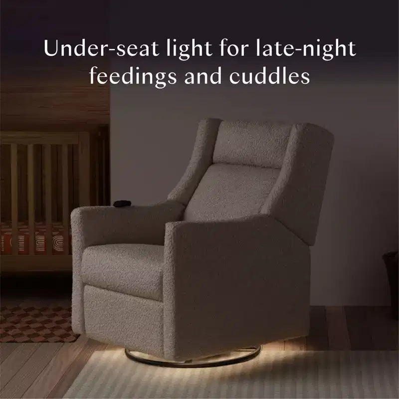 Fauteuil inclinable électrique et planeur pivotant avec fonctions chauffante et massante