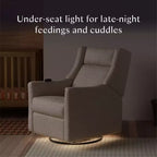 Fauteuil inclinable électrique et planeur pivotant avec fonctions chauffante et massante