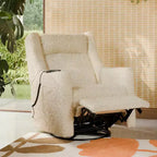 Fauteuil inclinable électrique et planeur pivotant avec fonctions chauffante et massante