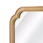 Miroir mural cadre bois massif coins arrondis 20 x 30 – Naturel