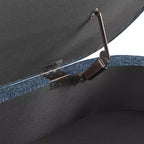 Banc de rangement ovale avec couvercle relevable