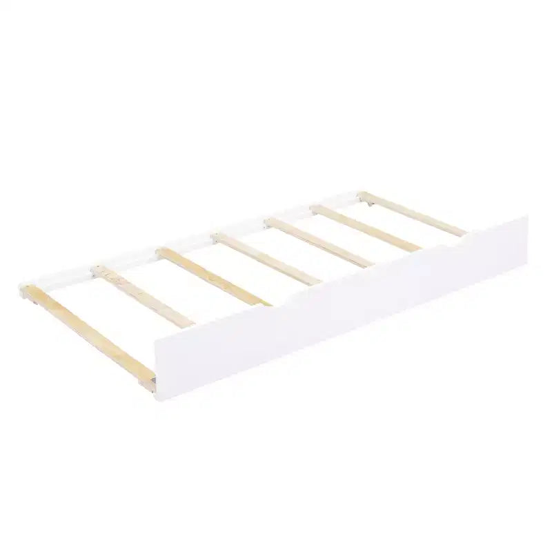 Lit de repos double avec lit gigogne, armoires de rangement et ports USB