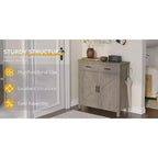 Meuble de rangement de cuisine avec 2 tiroirs et 2 portes