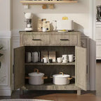 Meuble de rangement de cuisine avec 2 tiroirs et 2 portes