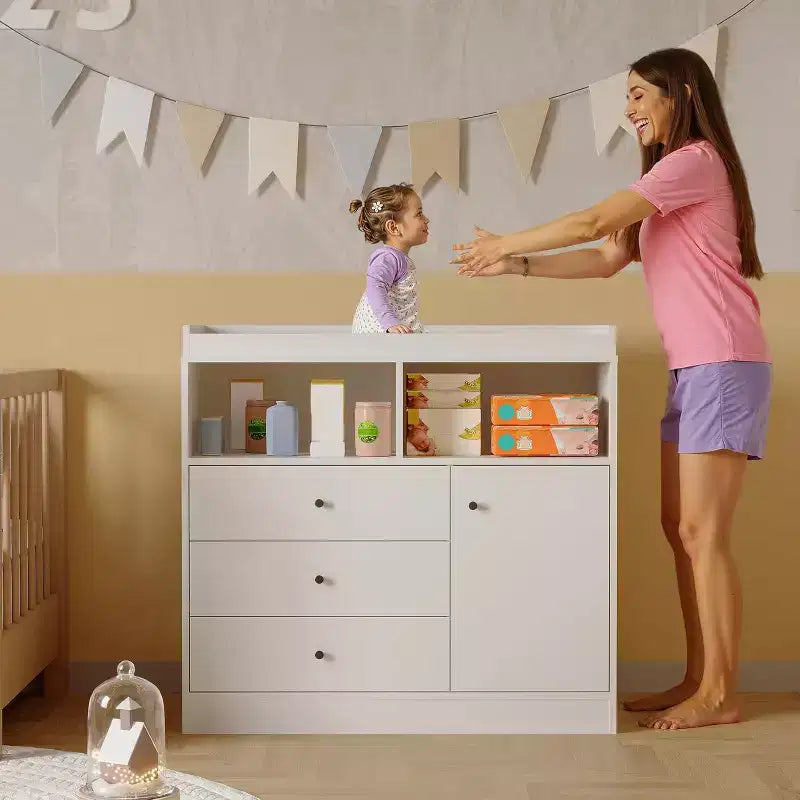 Commode bébé 3-en-1 avec table à langer