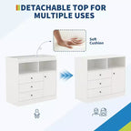 Commode bébé 3-en-1 avec table à langer