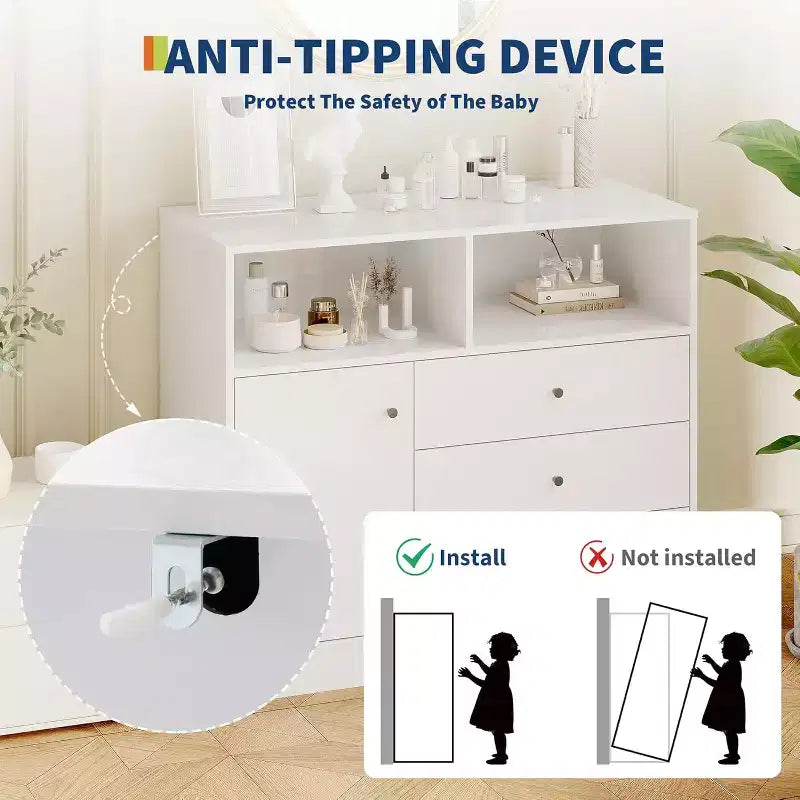 Commode bébé 3-en-1 avec table à langer