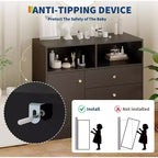 Commode bébé 3-en-1 avec table à langer