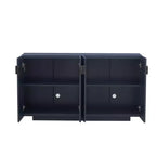 Buffet de 151,9 cm avec 4 portes ondulées et étagères réglables