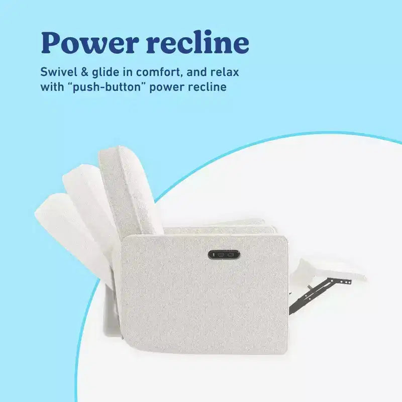Fauteuil de relaxation pivotant et inclinable pour chambre de bébé