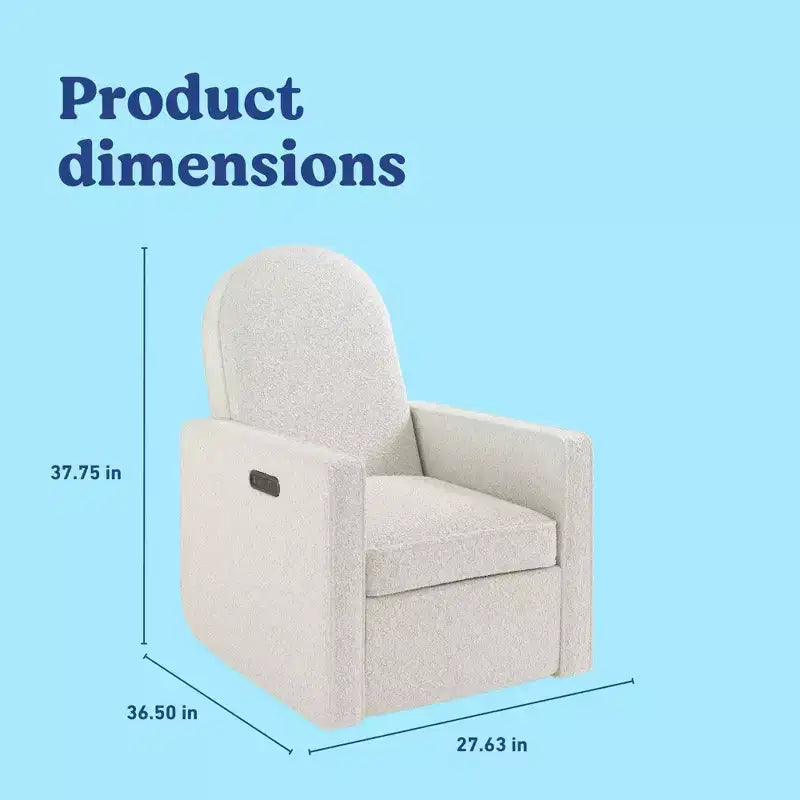 Fauteuil de relaxation pivotant et inclinable pour chambre de bébé